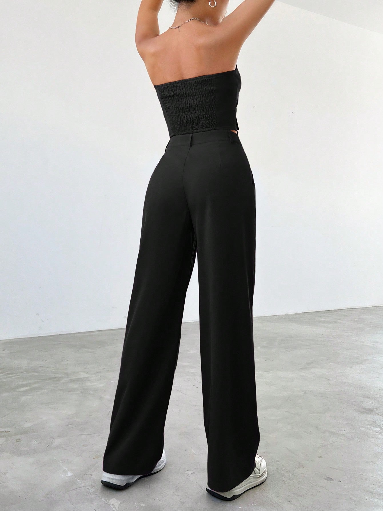 Top With Single-Breasted Set