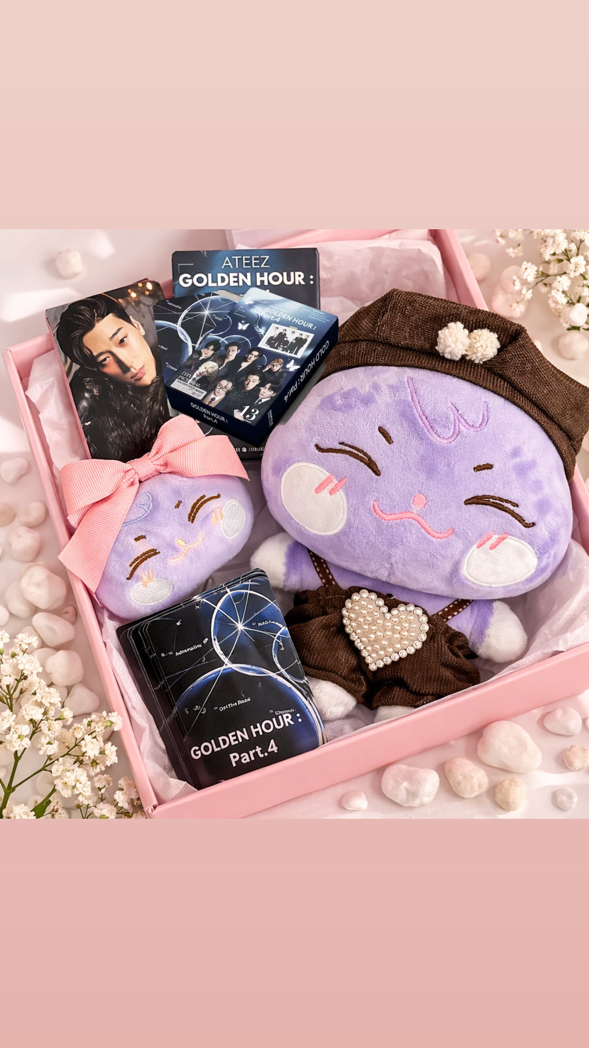 ATEEZ Inspired Adrenaline Fan Box | Plush with Custom Outfit & Keychain | Fan Made Kpop Gift