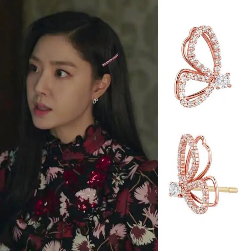 K-dramas Han So Hee - Butterfly Earrings