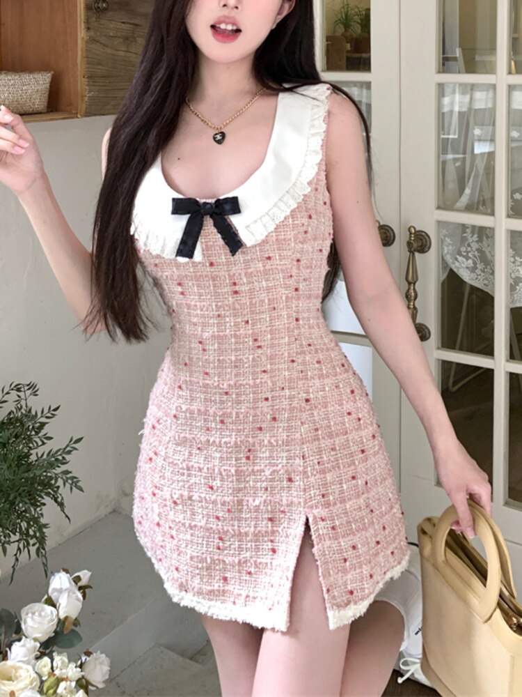 Korean Style -  Light Pink Romantic Dress