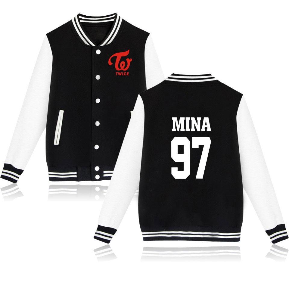 Baseball black Jacket |Twice - K-pop - Kpop store ByHallyuu