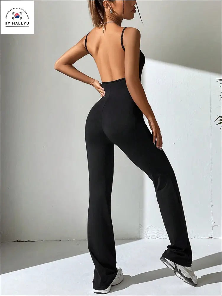 Black Flare Jumpsuit 