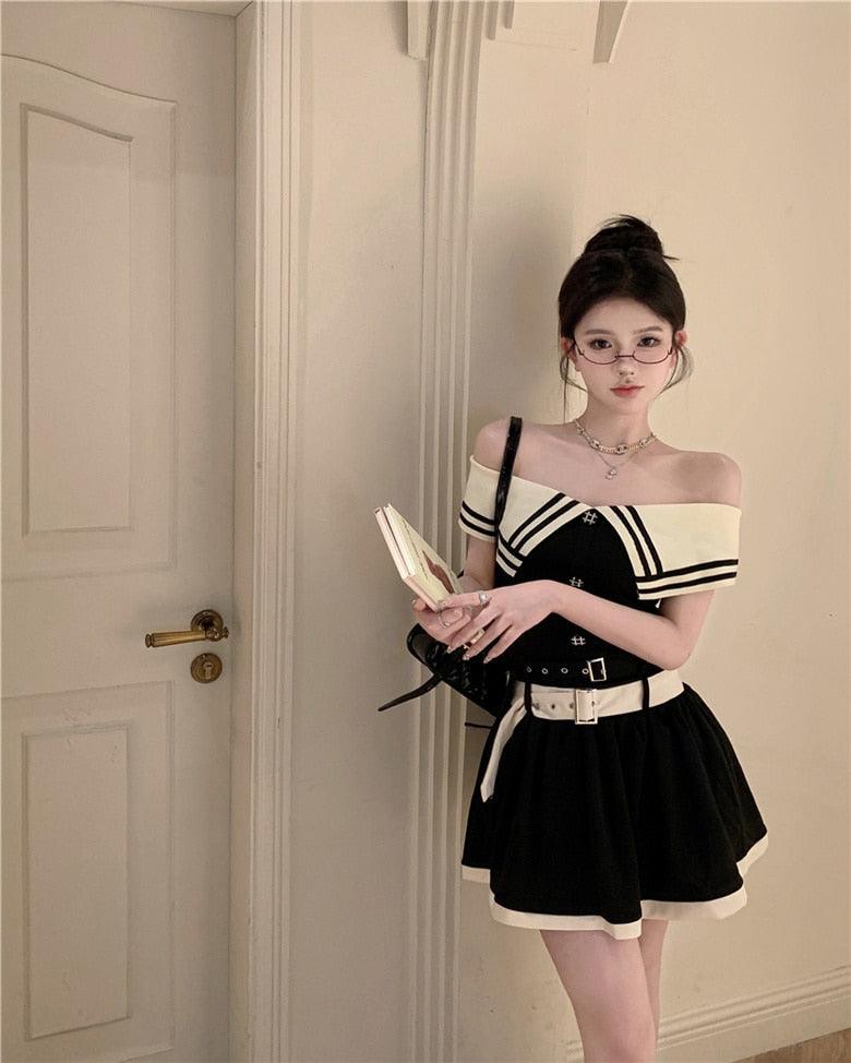 Knitting Dress black | Idol's | K-pop - Kpop store ByHallyuu