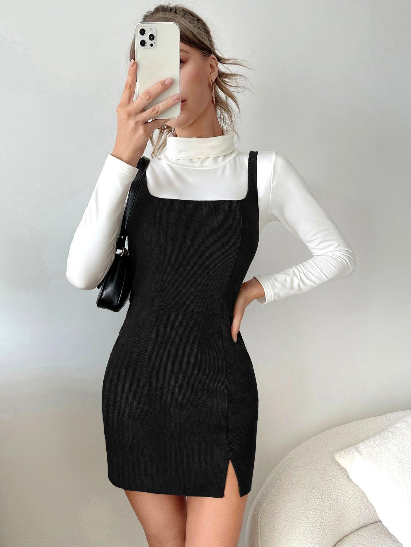 Overall | Black Dress | without white skirt - Ive I Am - Kpop store ByHallyuu