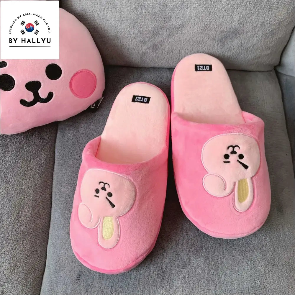 Bts Plush Slippers Home Shoes Bt21 Cooky / 36-40(One Size) Shoes