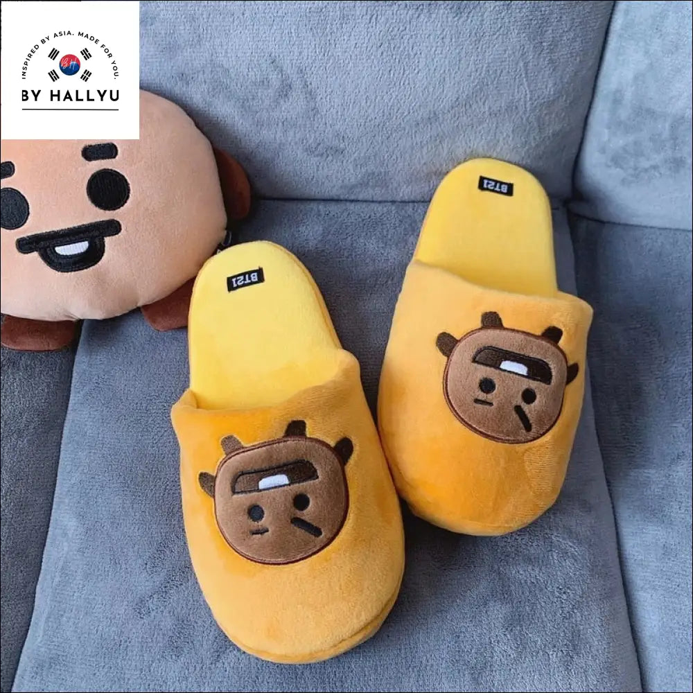 Bts Plush Slippers Home Shoes Bt21 Shooky / 36-40(One Size) Shoes