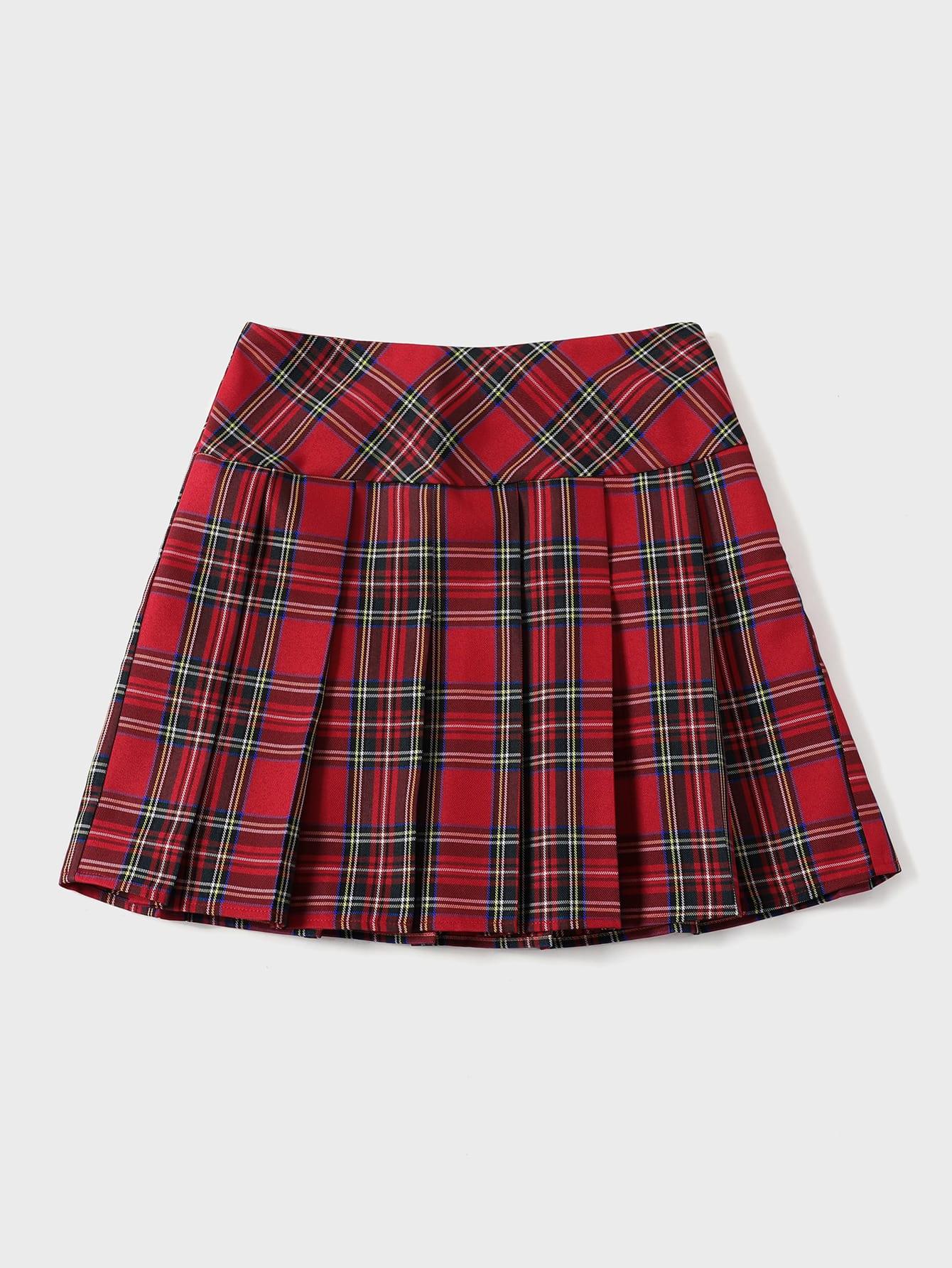 Red Pleated Skirt | Wonyoung - IVE - Kpop store ByHallyuu
