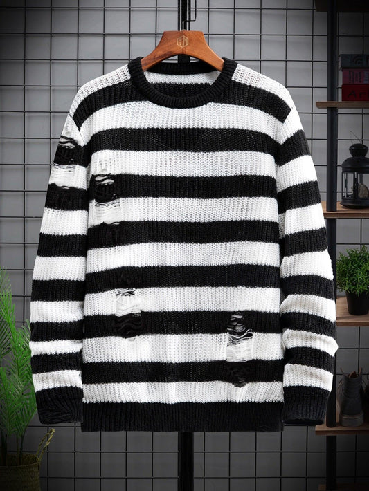 TXT Yeonjun - Ripped Sweater - Kpop store ByHallyuu
