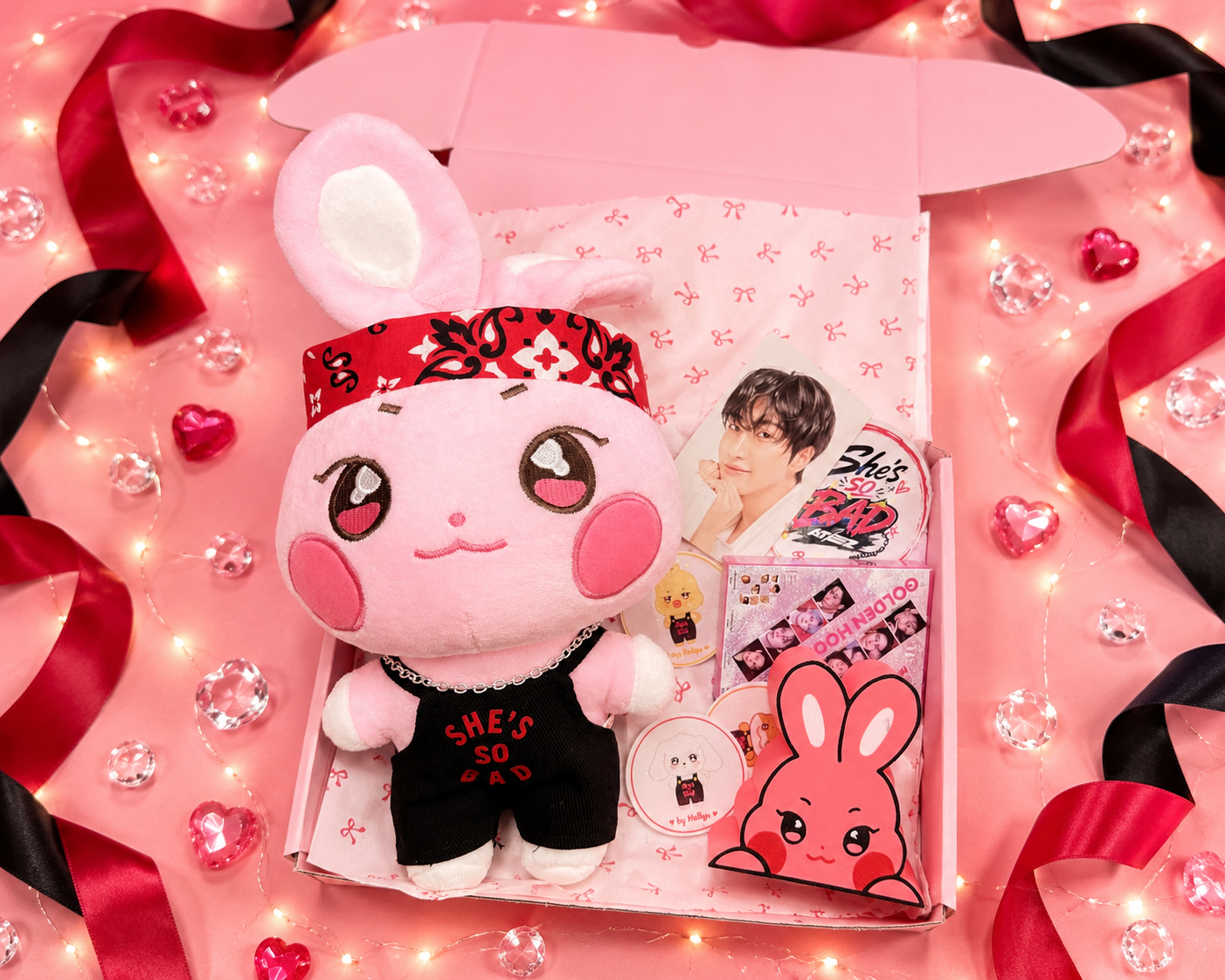 ATEEZ BAD Box  Handmade Plush with Custom Outfit  Collectible Gift