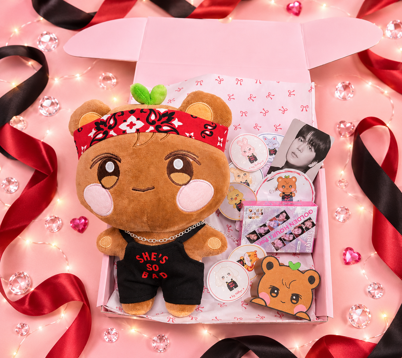ATEEZ BAD Box  Handmade Plush with Custom Outfit  Collectible Gift