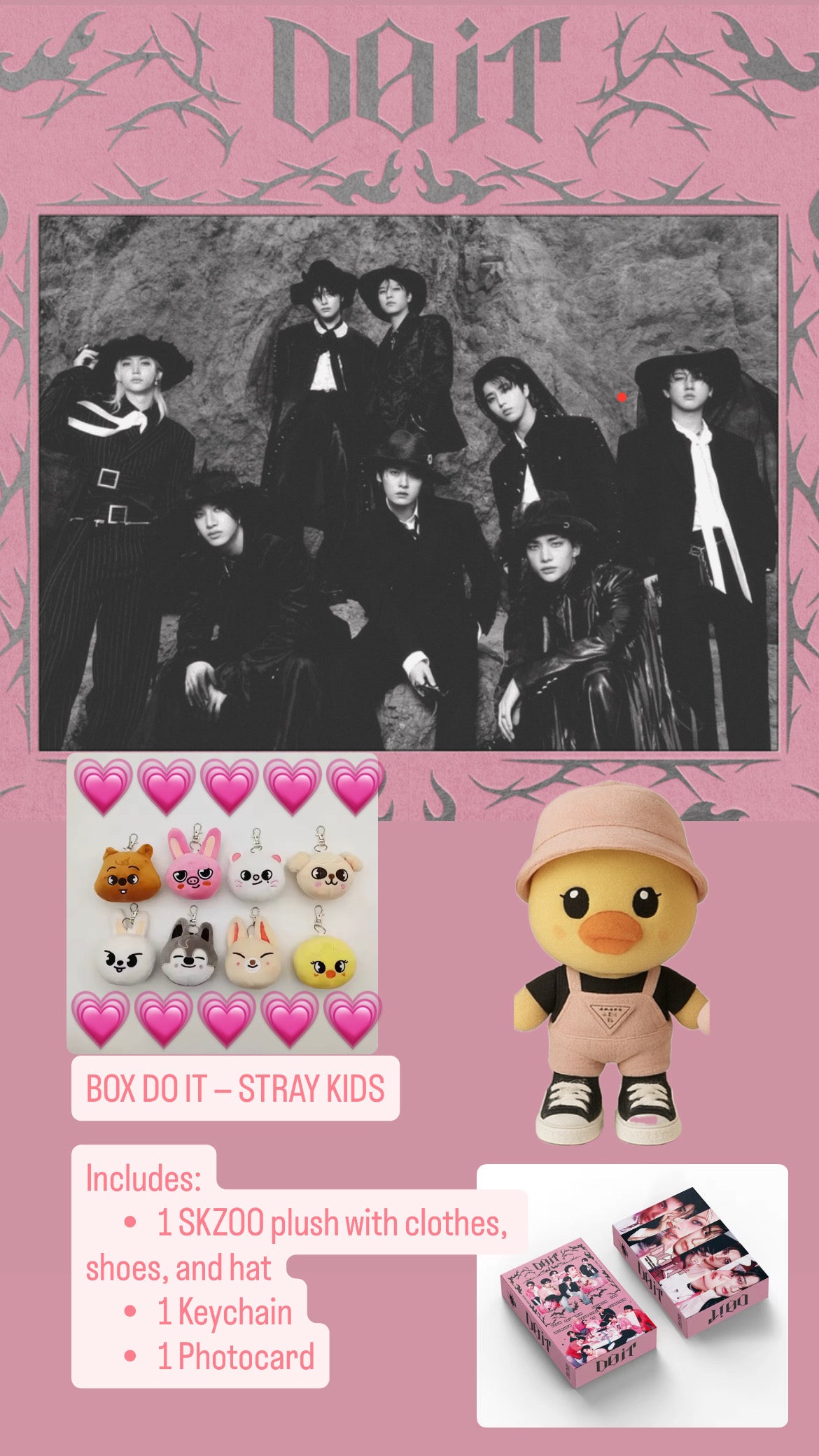 K-Pop SKZOO Box – Fan-Made Stray Kids Inspired Custom Outfit & Collectible Gift