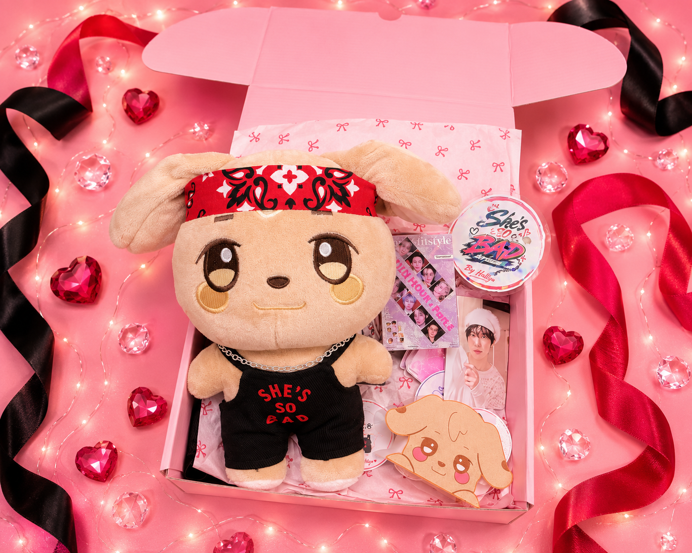 ATEEZ BAD Box  Handmade Plush with Custom Outfit  Collectible Gift