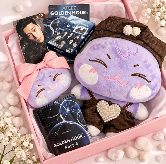 ATEEZ Inspired Adrenaline Fan Box | Plush with Custom Outfit & Keychain | Fan Made Kpop Gift