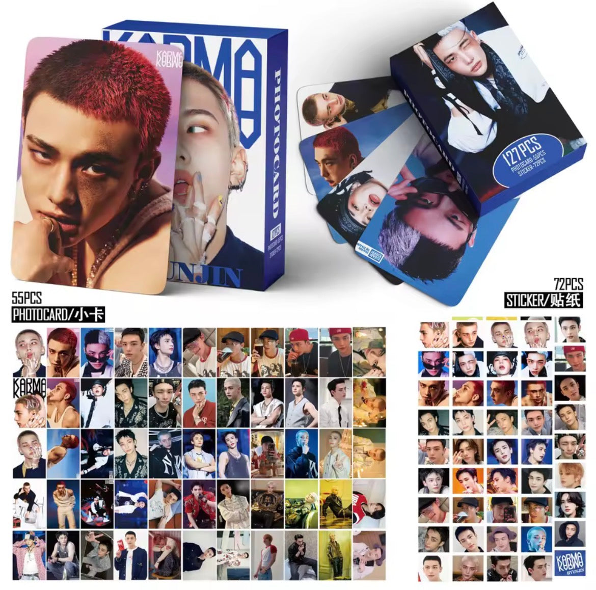 Stray Kids KARMA Set – Plush Keychains, Photocard & Stickers