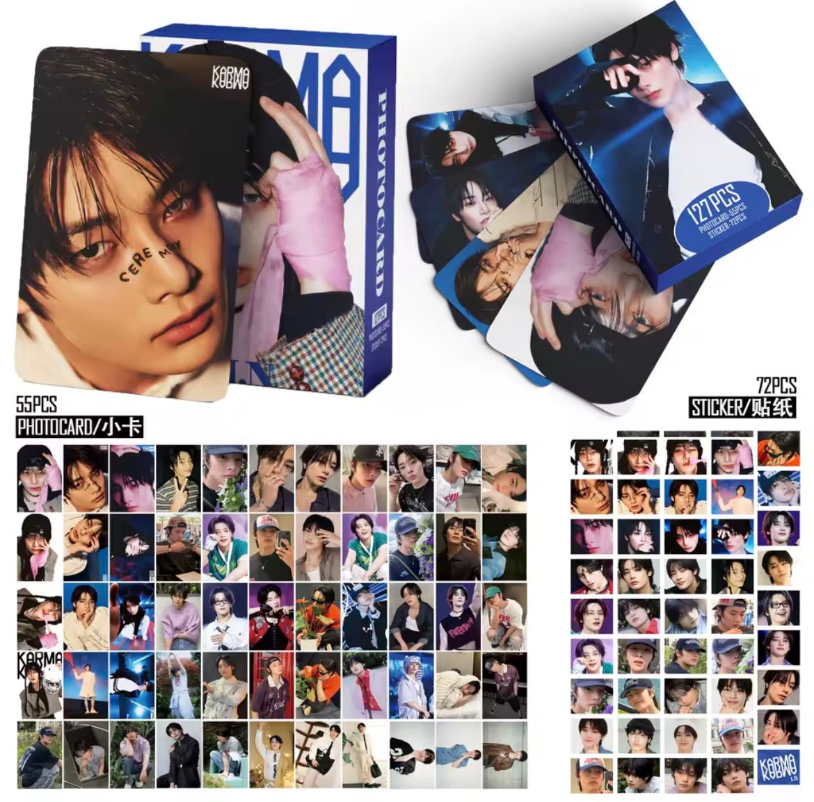 Stray Kids KARMA Set – Plush Keychains, Photocard & Stickers