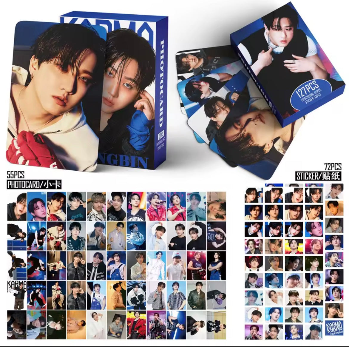 Stray Kids KARMA Set – Plush Keychains, Photocard & Stickers