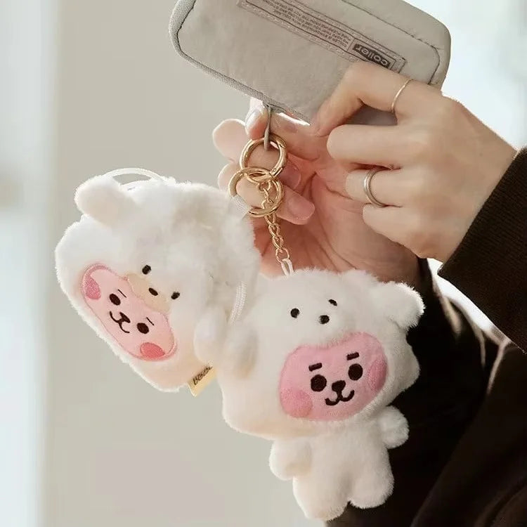 BT21  Animal Series Plush Keychain