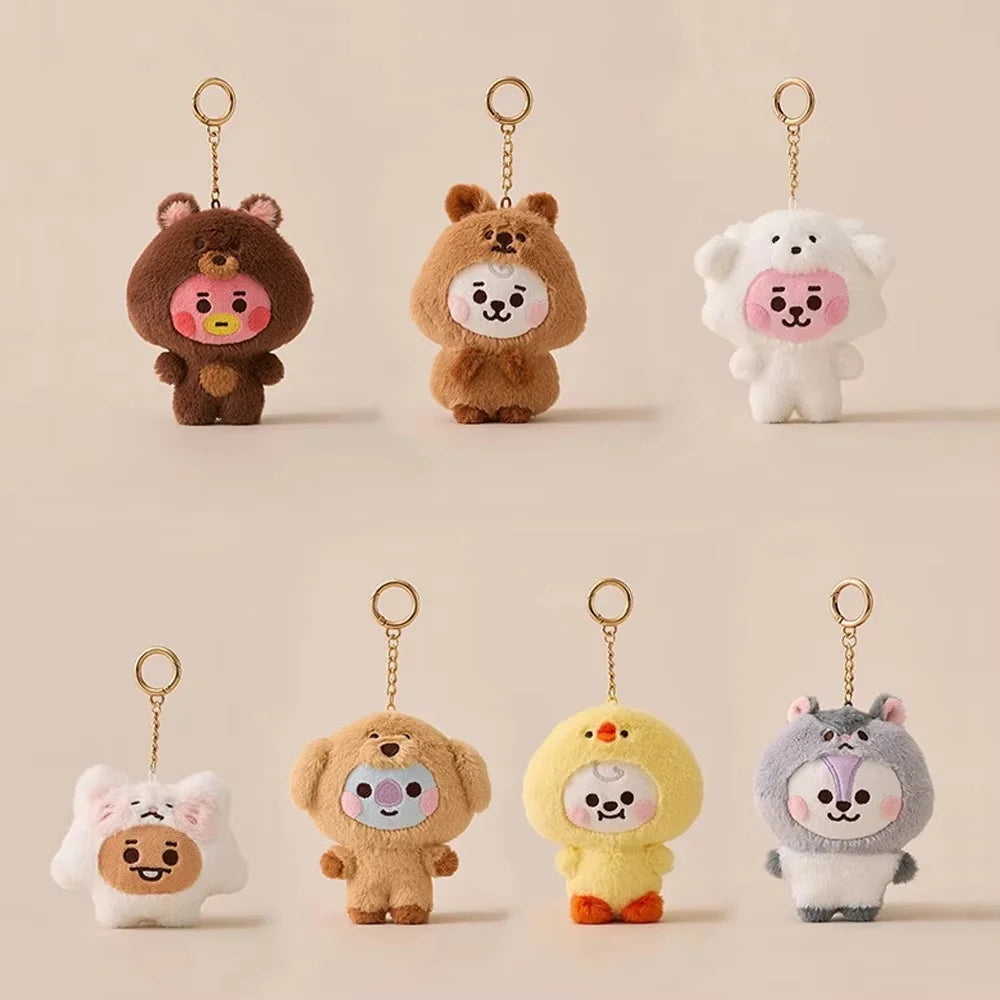 BT21  Animal Series Plush Keychain