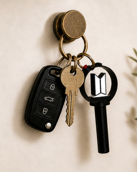 BTS Inspired Lightstick Keychain V4 , 3D Printed Kpop Fan Accessory, Mini Lightstick Keyring