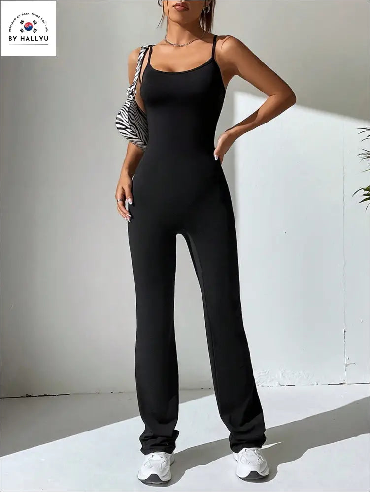 Black Flare Jumpsuit 