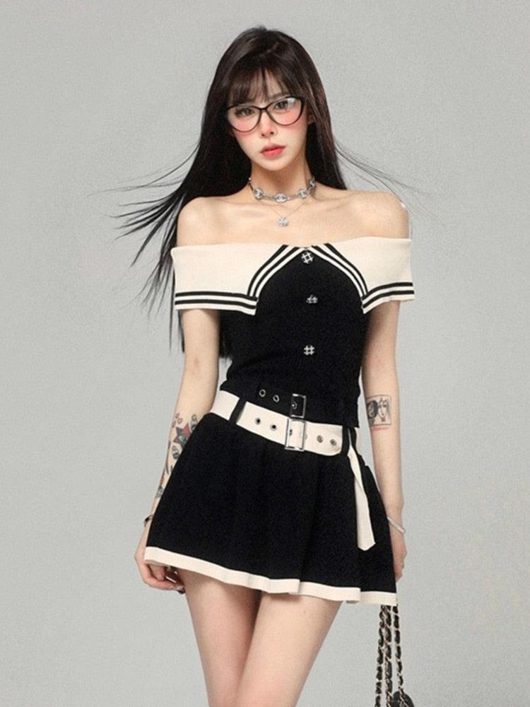 Knitting Dress black | Idol's | K-pop - Kpop store ByHallyuu