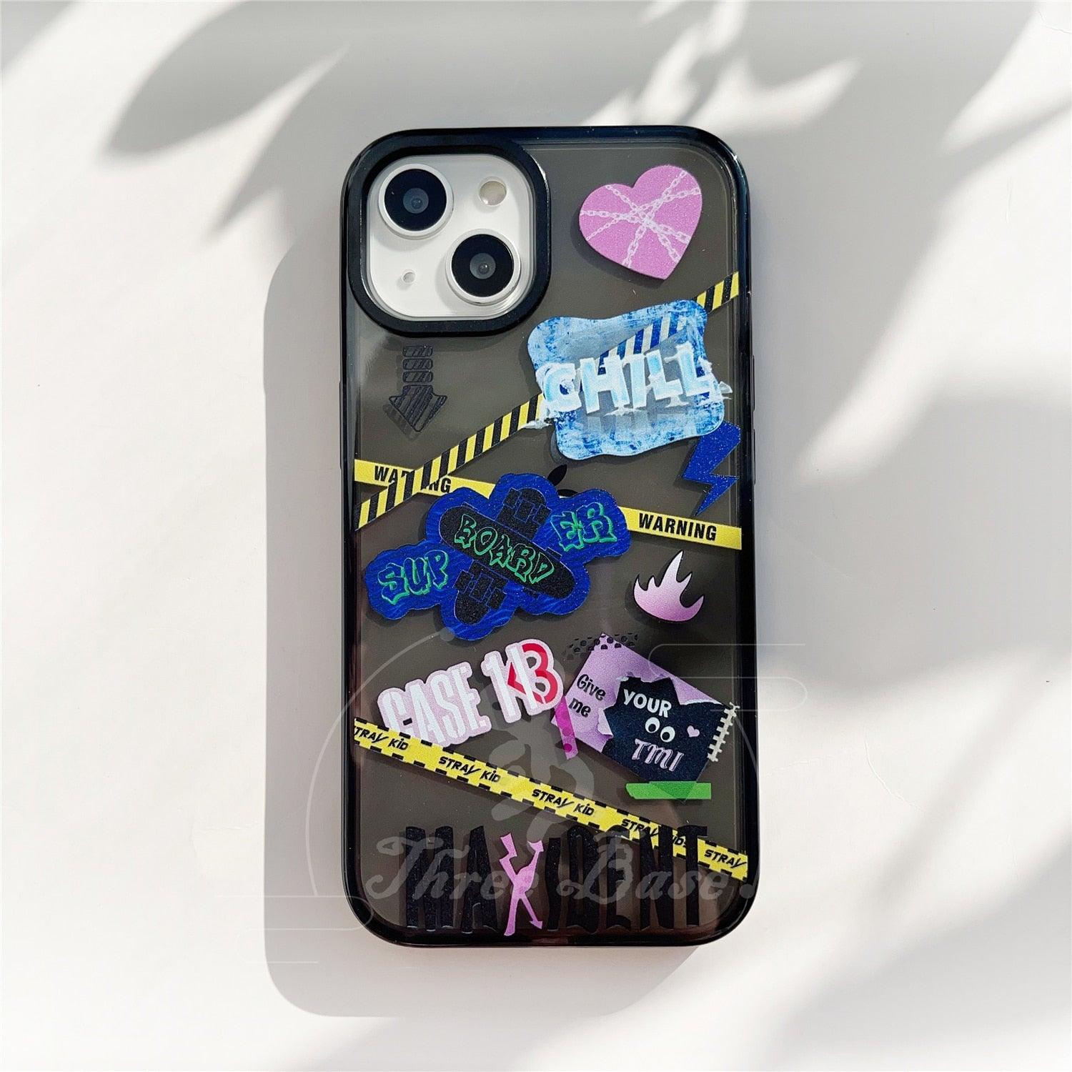 Phone case iPhone 14 SKZ MAXIDENT Case143 iphone 6 6S 7 8 SE2 SE3 8Plus X XS XSMAX 12 Pro 11Promax 13Pro 13 mini 14Plus 14Promax - Kpop store ByHallyuu