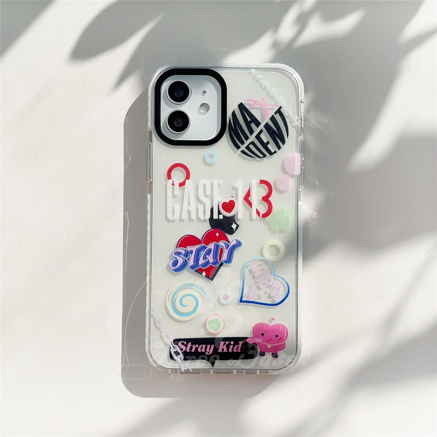 Phone case iPhone 14 SKZ MAXIDENT Case143 iphone 6 6S 7 8 SE2 SE3 8Plus X XS XSMAX 12 Pro 11Promax 13Pro 13 mini 14Plus 14Promax - Kpop store ByHallyuu