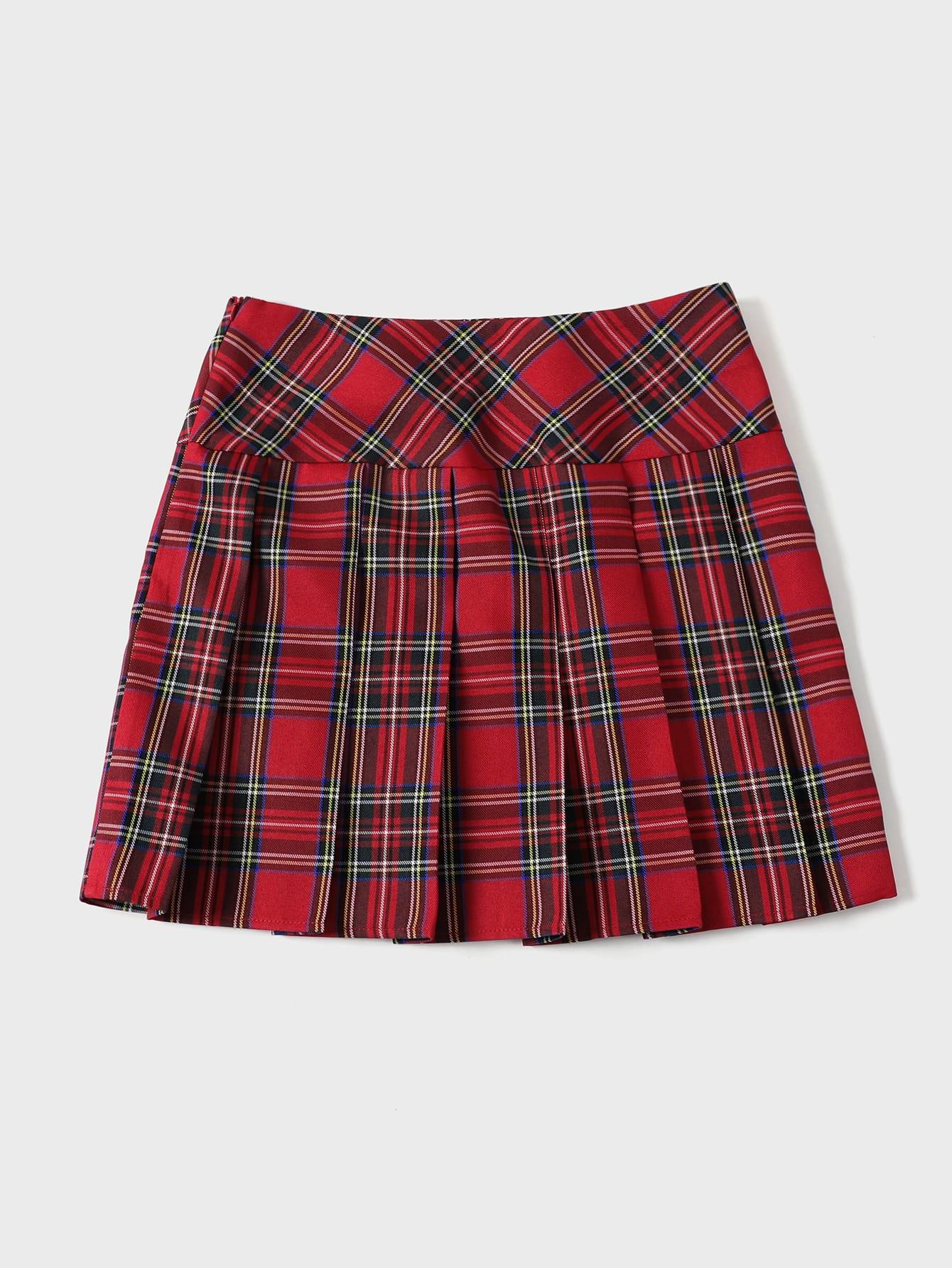 Red Pleated Skirt | Wonyoung - IVE - Kpop store ByHallyuu