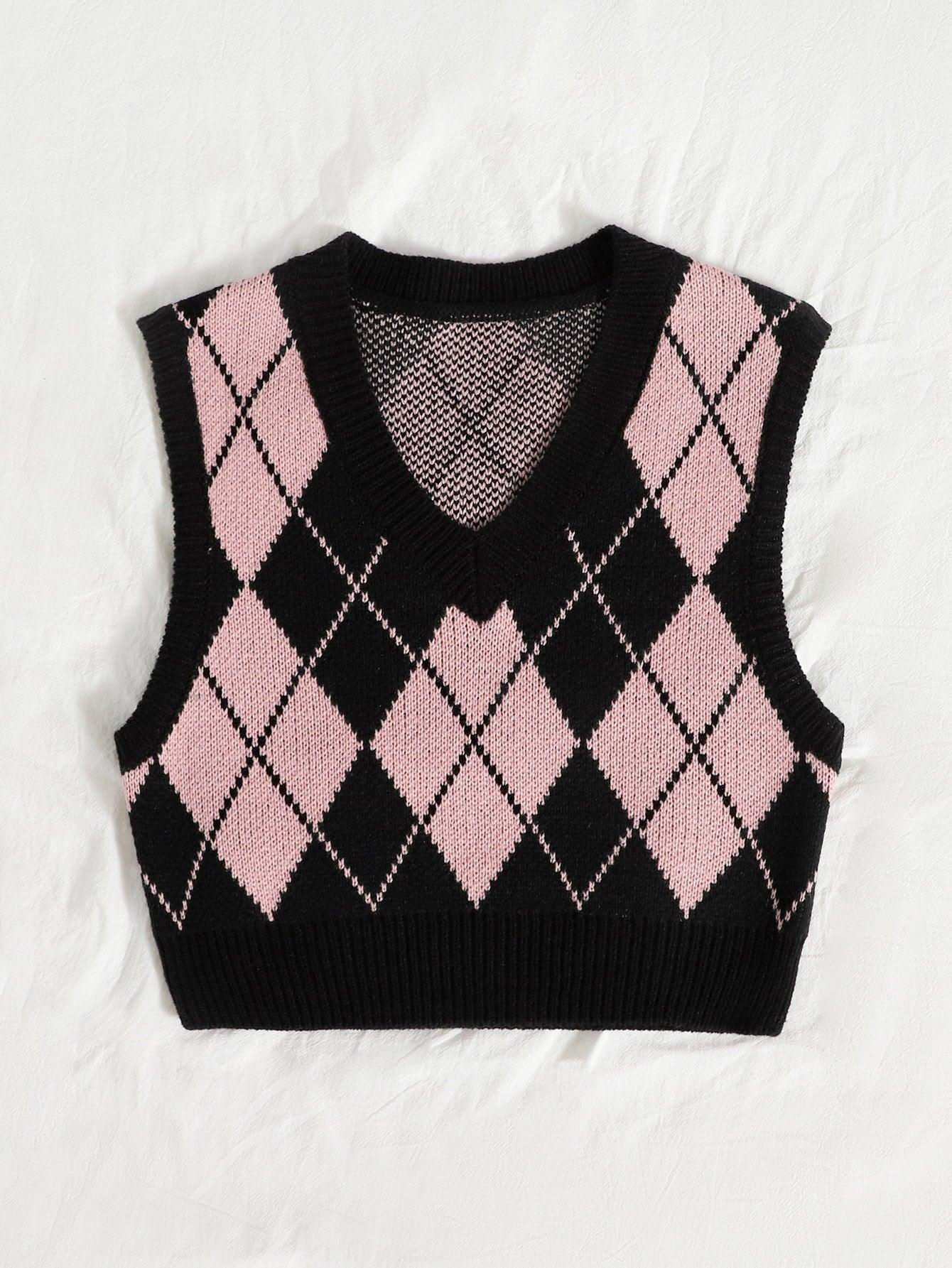 Sweater Vest - Rose - Kpop store ByHallyuu